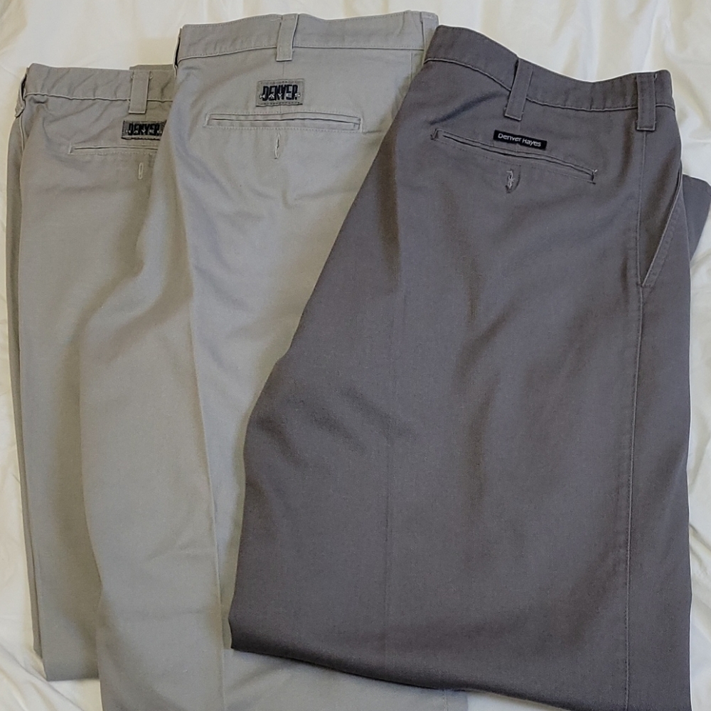 Lot of 3 pairs of Grey Denver hayes pants